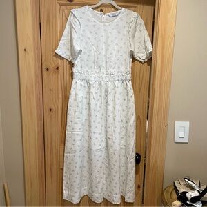 & Other Stories Floral Print Midi Dress